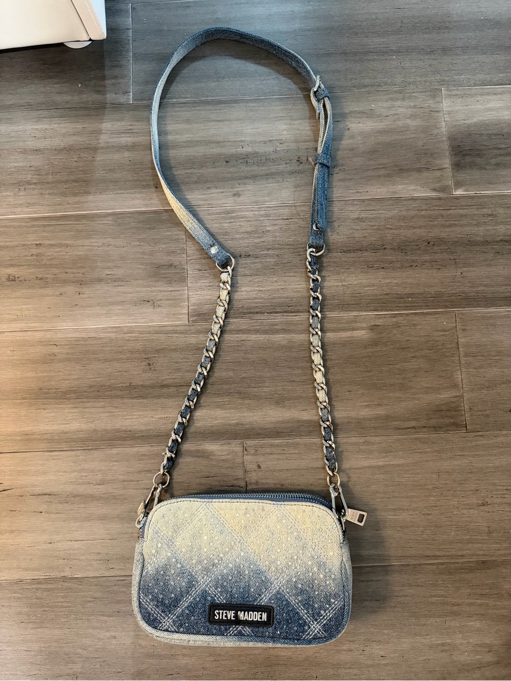 Steve Madden Blue Denim Crossbody Bag